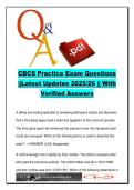 CBCS Medical Billing and Coding Certification Exam &ndash; 60 Practice Questions and Answers on CPT Coding&comma; Insurance Claims&comma; Medicare &vert; 2025&ndash;2026