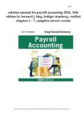 Solution Manual for Payroll Accounting 2026&comma; 35th Edition by Bernard J&period; Bieg&comma; Bridget Stomberg&comma; Verified Chapters 1 - 7&comma; Complete Newest Version