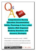 Nursing Fundamentals Study Guide &ndash; 40 Questions and Answers on Documentation&comma; Nursing Process&comma; Patient Safety &vert; 2025&ndash;2026