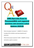 CWEL Child Welfare Specialty Exam &ndash; 180 Questions and Answers on DCFS Policy&comma; Child Protection&comma; Motivational Interviewing &vert; 2025&ndash;2026