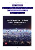 Operations and Supply Chain Management&comma; 16th Edition&comma; F&period; Robert Jacobs & Richard Chase &ndash; Solution Manual