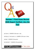 German 1 Final Exam Review &ndash; 150 Questions and Answers on Family Vocabulary&comma; School Subjects&comma; Numbers &vert; Beginner German Study Guide &vert; 2026