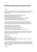 ATI RN Fundamentals Proctored Exam NEWEST 2026&sol;2027 ACTUAL EXAM COMPLETE QUESTIONS AND CORRECT DETAILED ANSWERS &lpar;VERIFIED ANSWERS&rpar; &vert;ALREADY GRADED A&plus;&vert;&vert;BRAND NEW&excl;&excl;