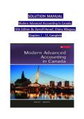 Modern Advanced Accounting in Canada&comma; 10th Edition&comma; Darrell Herauf & Chima Mbagwu &ndash; Solution Manual