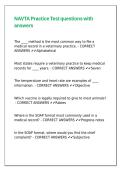 NAVTA Practice Test questions with answers&period;