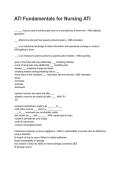 ATI Fundamentals for Nursing ATI NEWEST 2026&sol;2027 ACTUAL EXAM COMPLETE QUESTIONS AND CORRECT DETAILED ANSWERS &lpar;VERIFIED ANSWERS&rpar; &vert;ALREADY GRADED A&plus;&vert;&vert;BRAND NEW&excl;&excl;