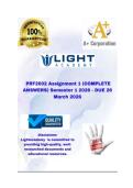 PRF2602 Assignment 1 &lpar;COMPLETE ANSWERS&rpar; Semester 1 2026 - DUE 26 March 2026&semi;100&percnt; trusted&comma; comprehensive and complete reliable solution with clear explanation   UNIQUE CODE &colon; 278678 