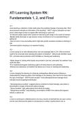 ATI Learning System RN&colon; Fundamentals 1&comma; 2&comma; and Final Updated 2026&sol;2027 Questions with Expert-Verified Answers