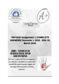 PRF2602 Assignment 1 &lpar;COMPLETE ANSWERS&rpar; Semester 1 2026 - DUE 26 March 2026&semi;100&percnt; trusted&comma; comprehensive and complete reliable solution with clear explanation   UNIQUE CODE &colon; 278678 