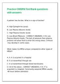 Practice CMSRN Test Bank questions with answers&comma;