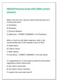 NNAAP Practice Exam with 100&percnt; correct answers