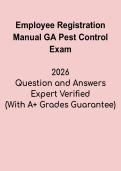 Employee Registration Manual GA Pest Control Exam &vert; Georgia Certification Study Guide