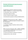 Florida 2-20 General Lines Insurance exam with answers