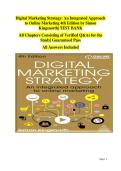 The Complete Digital Marketing Strategy Test Bank&colon; Practice Questions and Solutions from Simon Kingsnorth&rsquo;s An Integrated Approach to Online Marketing &lpar;4th Edition&rpar;