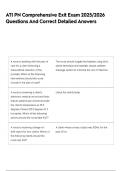 ATI PN Comprehensive Exit Exam 2025&sol;2026 Questions And Correct Detailed Answers