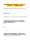 D027 PRACTICE EXAM 2 QUESTIONS WITH CORRECT ANSWERS &period;