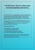 LES 305 Exam 1 Review Arizona State University Questions and Answers&period;