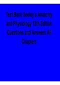 2025&sol; 2026 Test Bank Seeley&rsquo;s Anatomy and Physiology 13th Edition Questions and Answers All Chapters with solution