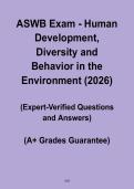 ASWB Exam PDF &ndash; Human Development&comma; Diversity & Behavior in the Environment Study Guide