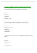 Refrigeration Cycle Exam Questions with Complete Solutions