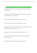 Unit 9  The Refrigeration Cycle Exam Questions with Complete Solutions 