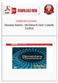 Elementary Statistics &ndash; 14th Edition by Triola &vert; Complete Test Bank