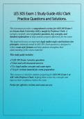LES 305 Exam 1 Study Guide ASU Clark  Practice Questions and Solutions&period;