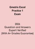 Gmetrix Excel Practice 1 &vert; Microsoft Excel Practice Test PDF