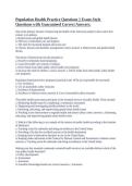 Population Health Practice Questions &vert;&vert; Exam-Style Questions with Guaranteed Correct Answers&period;