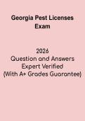 Georgia Pest Licenses Exam &vert; Pest Control Certification Study Guide PDF
