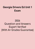 Georgia Drivers Ed Unit 1 &vert; Driver Education Study Guide PDF