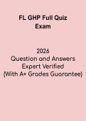 FL GHP Full Quiz &vert; Florida GHP Practice Test and Study Guide PDF