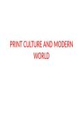 CBSE Class 10 Print Culture PPT