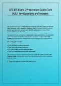 LES 305 Exam 1 Preparation Guide Clark &lpar;ASU&rpar; Key Questions and Answers&period;