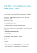 BIOL 3380 - Midterm 1 Exam Questions With Correct Answers&period;