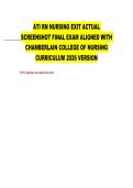 ATI RN NURSING EXIT ACTUAL SCREENSHOT FINAL EXAM 