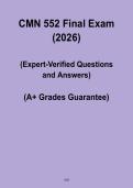 CMN 552 Final Exam PDF &ndash; Complete Study Guide & Key Concepts