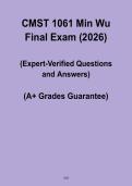 CMST 1061 Min Wu Final Exam PDF &ndash; Complete Study Guide & Key Concepts