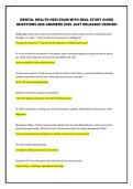 MENTAL HEALTH HESI EXAM WITH REAL STUDY GUIDE QUESTIONS AND ANSWERS 2026 