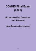 COMMS Final Exam PDF &ndash; Complete Study Guide & Key Concepts