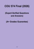COU 574 Final PDF &ndash; Complete Study Guide & Key Concepts