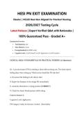 HESI PN EXIT EXAMINATION  &vert; 2026&sol;2027 &vert; Elsevier &vert; NCLEX Next Gen Aligned for PN &vert; Latest Release &vert; Expert Verified Q&A with Rationales &vert; 100&percnt; Guaranteed Pass - Graded A&plus;