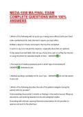 MEDA-1050 MA FINAL EXAM COMPLETE QUESTIONS WITH 100&percnt; ANSWERS
