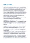 PSIO 431 FINAL QUESTIONS AND ANSWERS &vert; 2026 UPDATE &vert; WITH COMPLETE SOLUTION