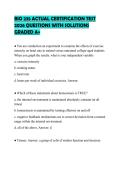 BIO 235 ACTUAL CERTIFICATION TEST 2026 QUESTIONS WITH SOLUTIONS GRADED A&plus;