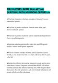 BIO 235 STUDY GUIDE 2026 ACTUAL QUESTIONS WITH SOLUTIONS GRADED A&plus;