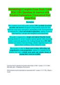 Hematology Exam Study Guide 2026&sol;2027 &vert; Complete Review&comma; Practice Questions & Verified Answers