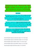 Hematology Exam 2 &lpar;MLT&rpar; Study Guide 2026&sol;2027 &vert; Practice Questions & Verified Answers