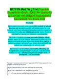 HESI RN Med-Surg Test Study Guide 2026&sol;2027 &vert; Complete Practice Questions & Verified Answers &vert; Guaranteed Pass