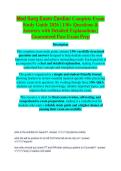 Med-Surg Cardiac Exam Study Guide 2026&sol;2027 &vert; Complete Review&comma; Practice Questions & Verified Answers